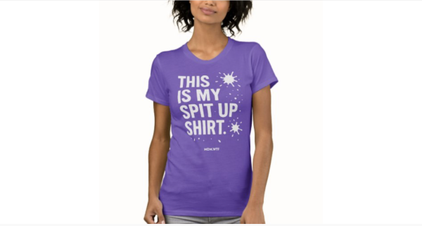 This Is My Spit Up Shirt, Slim Fit Purple